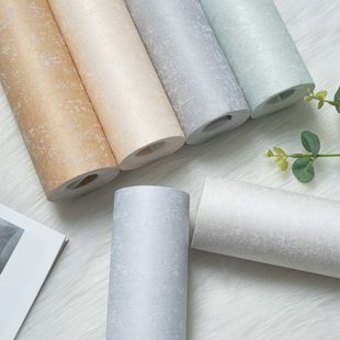 沙发背景墙竖条非自粘刷胶壁纸酒店工程工装 3D素色无纺布墙纸家装