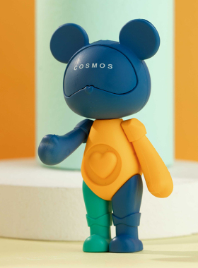 星际熊小摆件创意卡通公仔手办办公室桌面儿童房软装饰品生日礼物