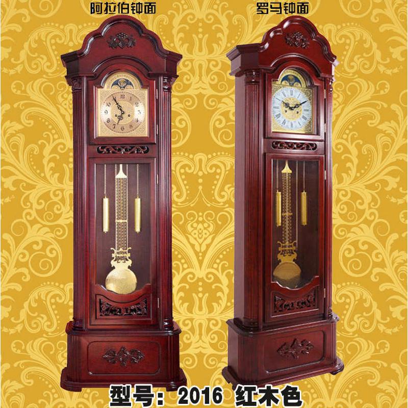 落地钟 客厅实木机械钟表大气古典报时座钟中式豪华欧式铜新款