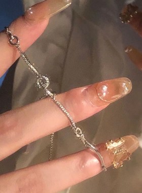 莫比乌斯环手链女款纯银999轻奢小众精致高级感手镯闺蜜生日礼物