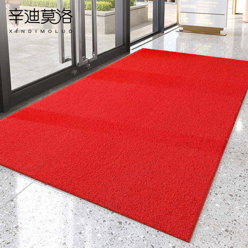 地垫进门商用商铺电梯门口脚垫入户门门垫可裁剪红色丝圈迎宾地毯