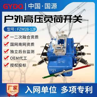 12F户外10KV手合电分柱上断路器 国源高压真空分界负荷开关FZW28