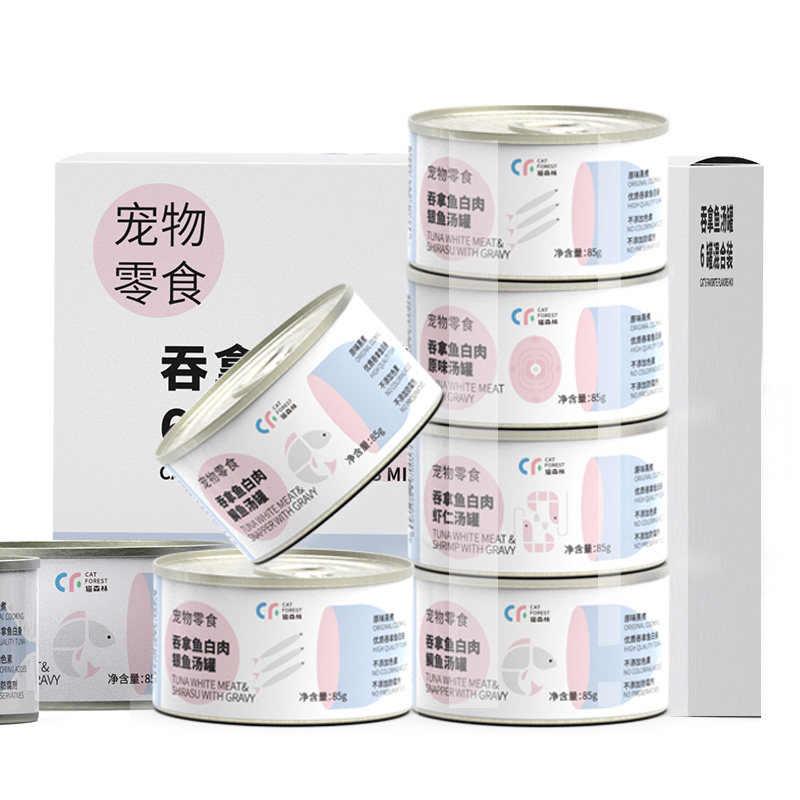 猫森林猫零食猫罐头24罐整箱可选非主食罐成幼猫咪湿粮条营养补水图片