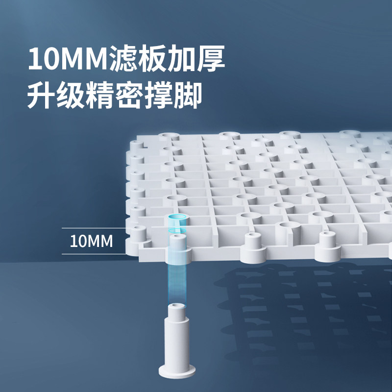 鱼缸底滤板水族箱底部过滤系统滤材垫板底砂网格隔板乌龟草缸造景图片