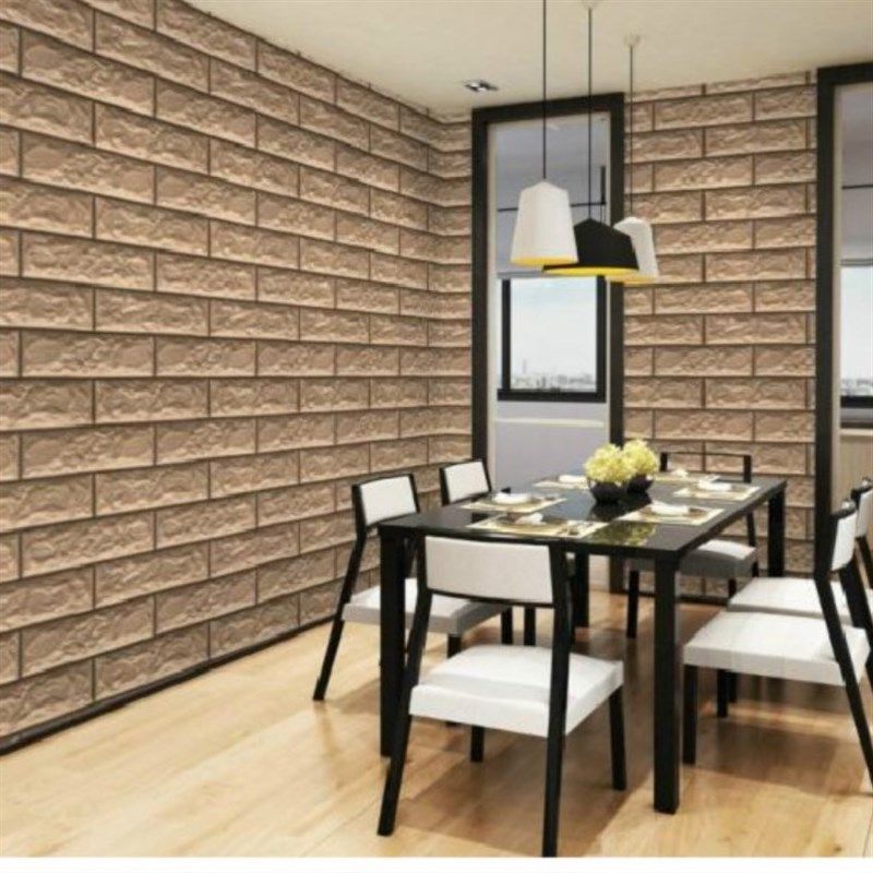 加厚自贴PVC自粘墙纸欧式仿古红砖卧室客厅阳台走廊墙壁纸 翻新贴