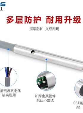 M3微小型接近开关传感器D030.6NO电感式金属感应器开关直流三线