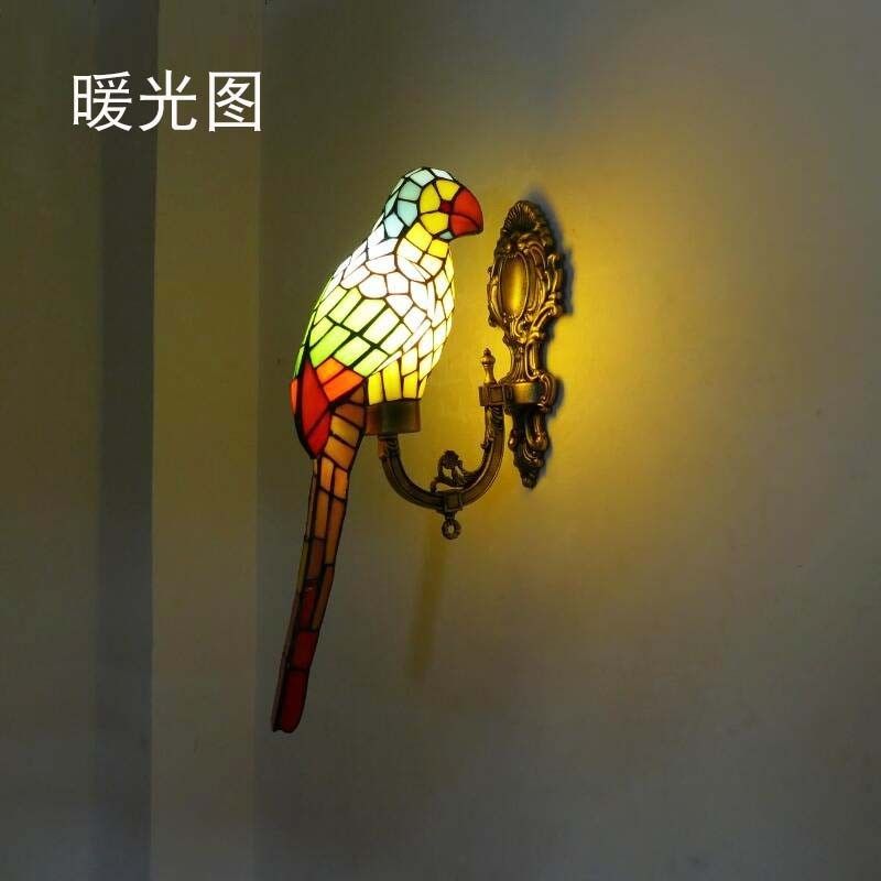 欧式鹦鹉小鸟 客厅卧室阳台楼梯墙壁灯酒店酒吧过道走廊镜前壁灯,家装灯饰光源,氛围灯,淘宝优惠券,粉丝福利购,淘宝优惠卷