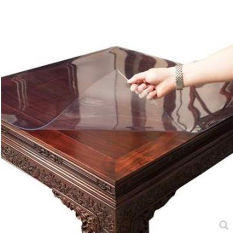 新款6A级桌子方桌桌布正方形1米*1米透明pvc软塑料玻璃餐桌桌垫防