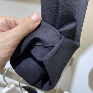 休闲裤 显腿长烟管裤 9015 女九分裤 WUZHI高腰后开叉直筒显瘦小西裤