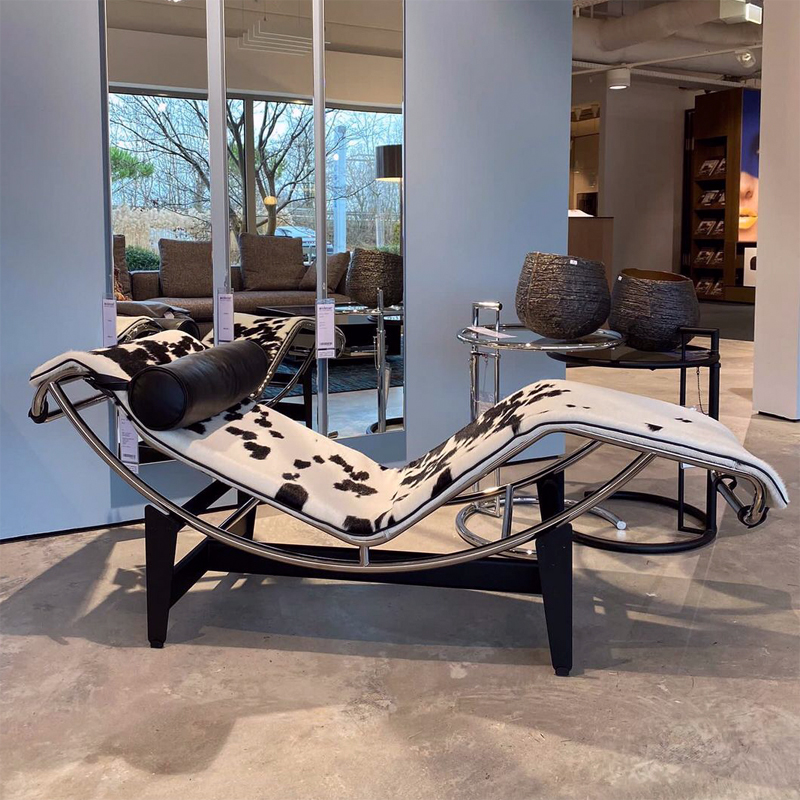 lc4躺椅柯布西耶家用阳台办公室午休午睡轻奢不锈钢设计师休闲椅