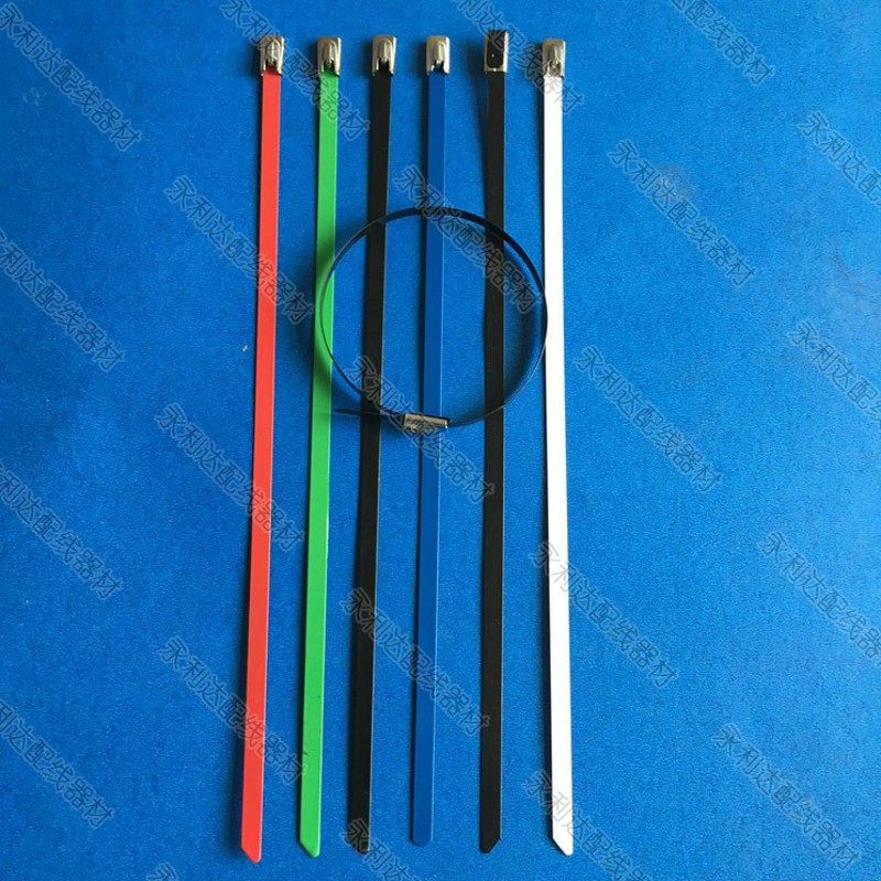 8*150mm自锁式不锈钢扎带304金属扎带电缆船用100条