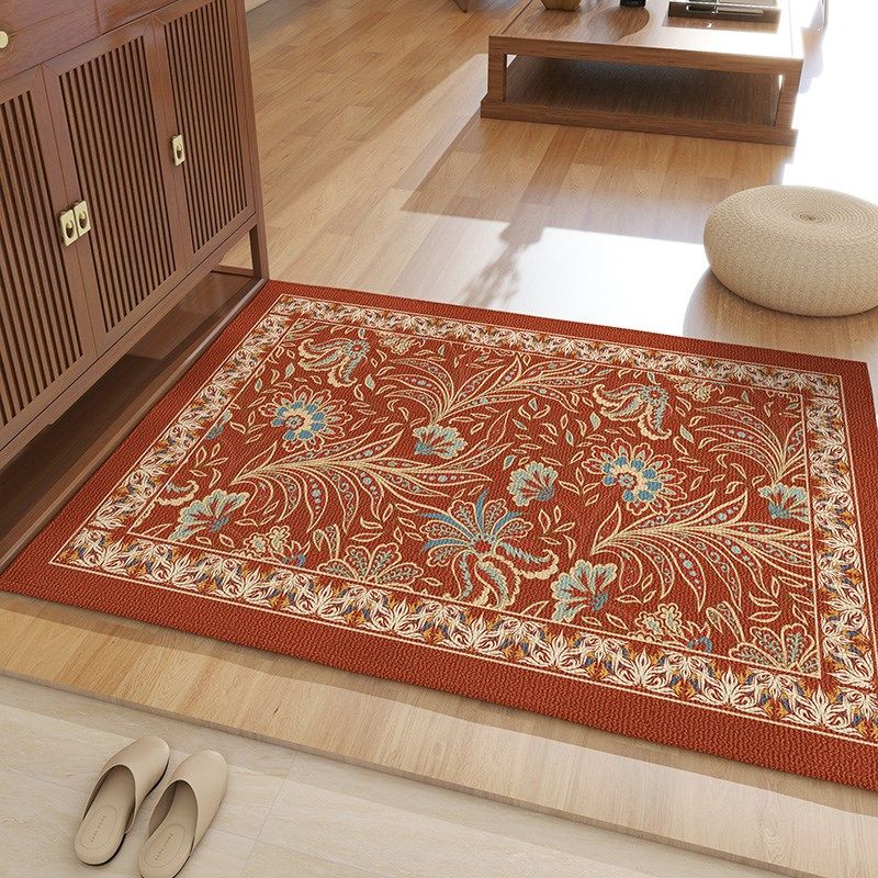 喜庆入户门地垫乔迁进门脚垫子进宅大吉门垫门口入户红色防滑地毯