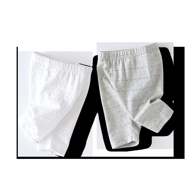 婴儿小女童装女宝宝夏装0-1-3岁4夏季镂空七分裤子打底裤夏天薄款