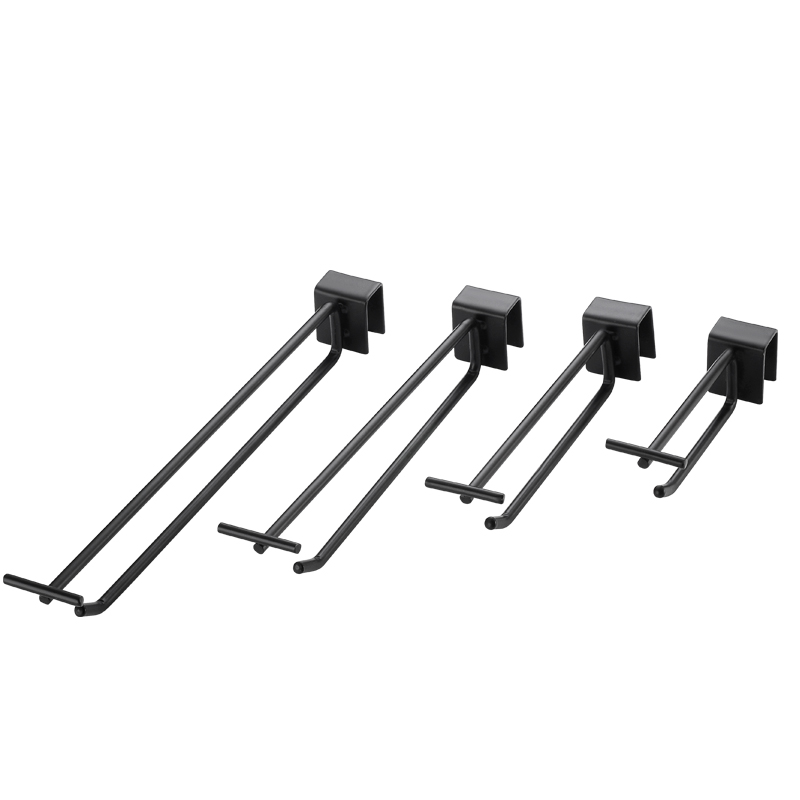 超市货架方管挂钩横梁双线挂钩上下支挂钩商超展示商品标价签挂钩