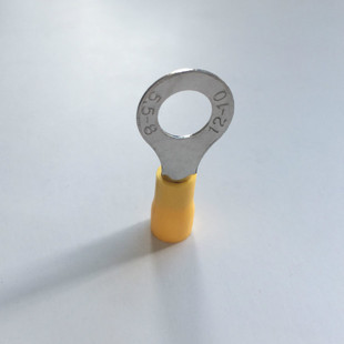 紫铜接线端子 铜线耳O型端子圆形预绝缘冷压端头