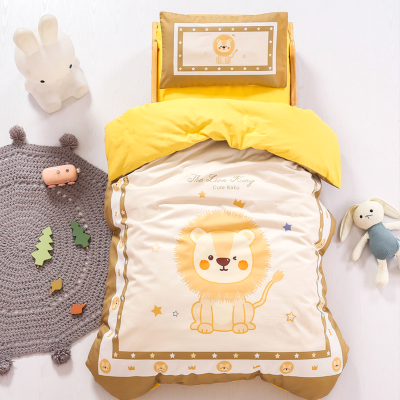 幼儿园被子三件套纯棉夏被套宝宝入园午睡儿童被褥六件套床上用品