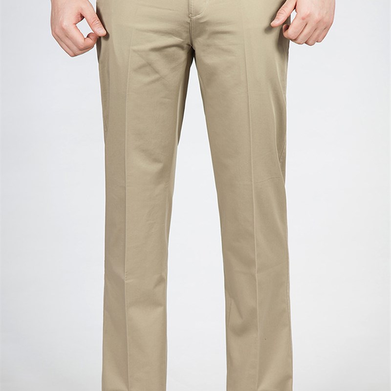 夏季薄款弹力中老年休闲裤直筒纯棉长裤高腰宽松加肥加大码男裤