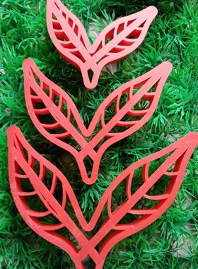 树枝模具2片叶子模具花瓣花馍工具胶东花馍馍造型用具面食模具印