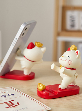 可爱招财猫摆件家居客厅存钱罐装饰办公室桌面笔筒小摆设开业礼品