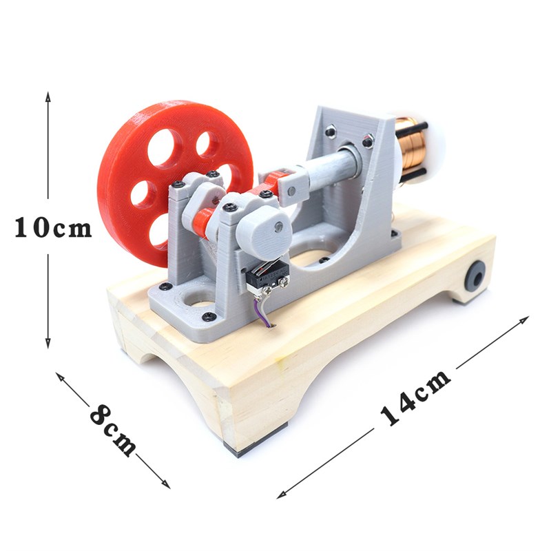 DIY电磁引擎模型单缸活塞式引擎 科技发明制作物理课程教学实验