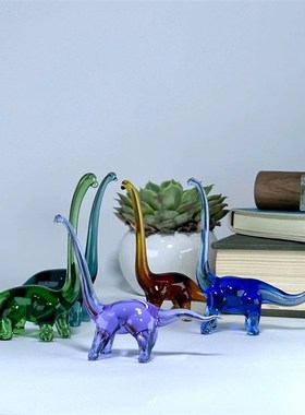 水晶长颈龙创意客厅玄关摆件电视柜酒柜橱窗家居装饰品玩具礼物