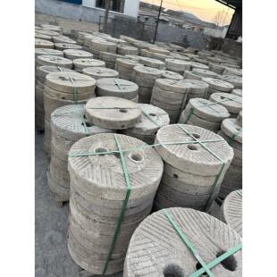 老石磨石碾子大碾盘旧磨盘切片铺路石茶桌流水茶台摆件装饰庭院