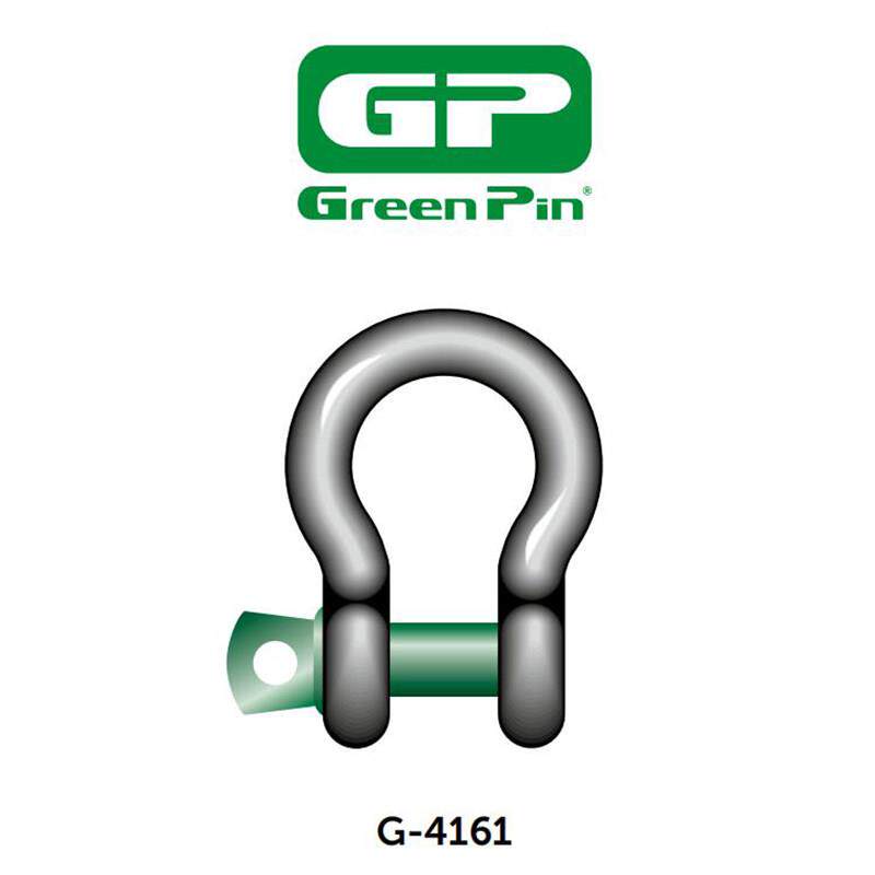 荷兰进口Greenpin大吨位 G4161弓形卸扣带螺母D型C型合金钢材质