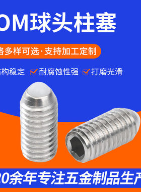 树脂球头柱塞 NBSJ3/4/5/6/8/10/12/16 NBPS NBPW NBSJ系列定位珠