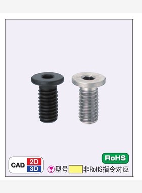 CBSS5-6/8/10/12/16/20/25超短头内六角螺栓M5极低头螺丝CBSR3/4