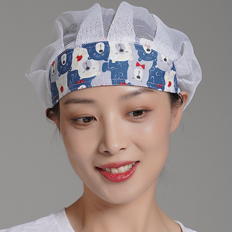 透气帽餐饮厨师帽子炒菜防油烟夏季女通用防掉头发食品网帽,居家日用,头部防护用品,淘宝优惠券,粉丝福利购,淘宝优惠卷