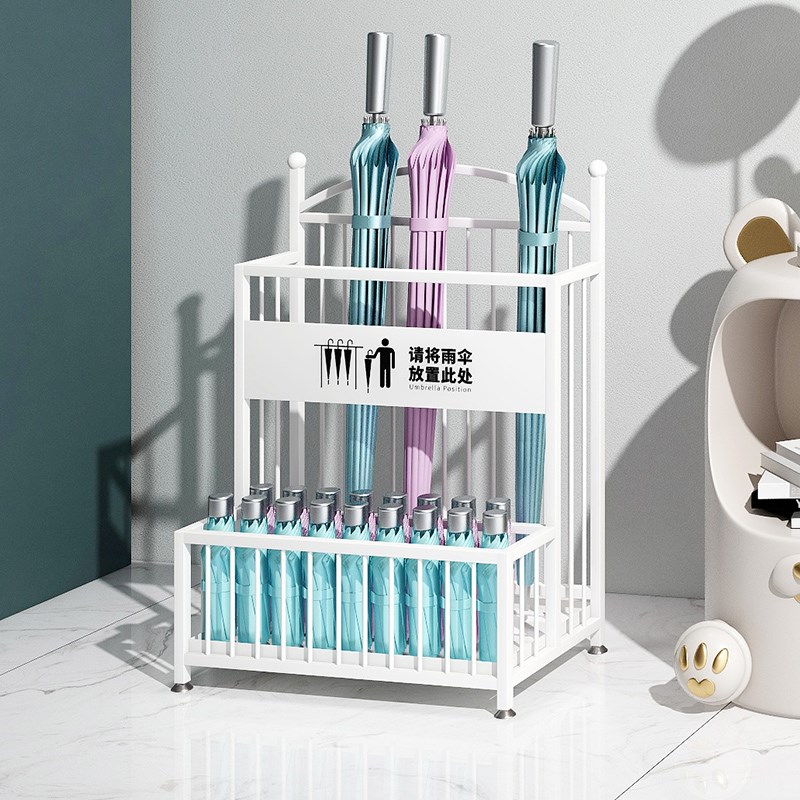 雨伞架收纳架酒店大堂教室门口大容量雨伞桶便民沥水存放置物架子