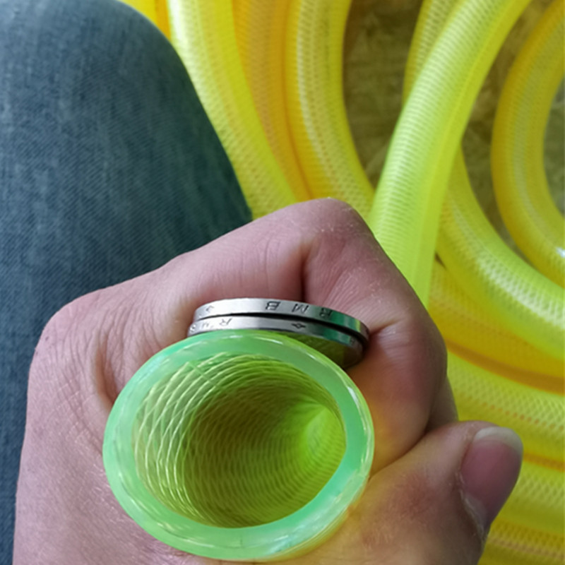 牛筋水管软管蛇皮管农用灌溉花园自来水管PVC塑料4分6分1寸加厚