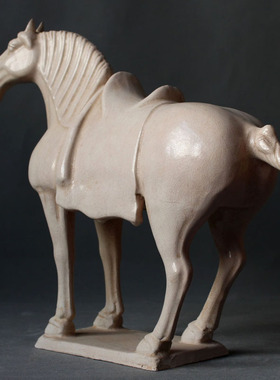 唐三彩陶瓷马家居饰品摆件工艺礼品白马旺财古玩收藏做旧仿古马