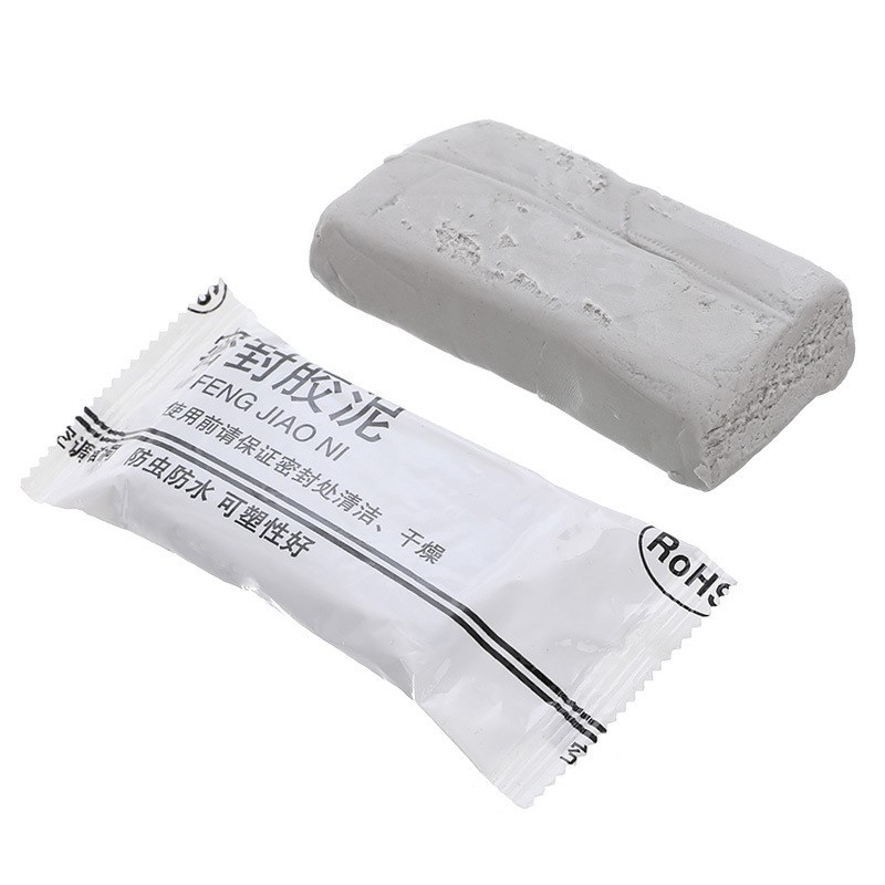 空调孔密封胶泥补墙洞口橡皮泥堵洞封堵泥防水防老鼠封堵泥巴