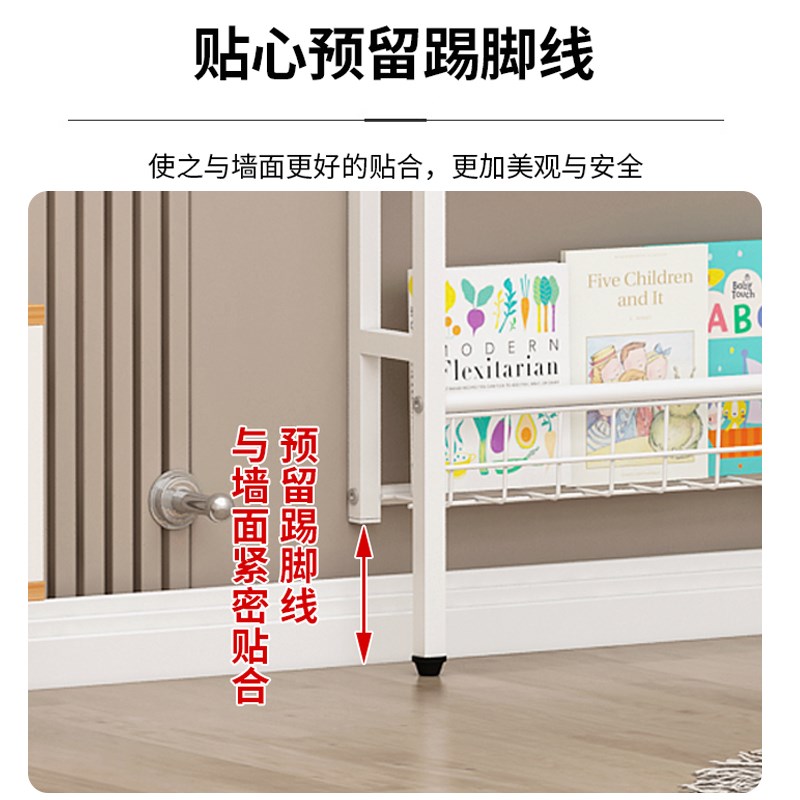 门后书架置物架壁挂式墙上铁艺超薄书柜钢制极窄夹缝收纳柜免打孔