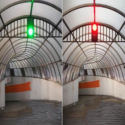 单通道停车场专用红绿灯控制系统双向通行地下车库拐角避车控制器