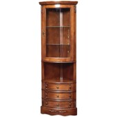 实木三角柜客厅白蜡木墙角置物酒柜多功能转角立柜美式 餐厅角落柜