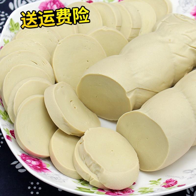 上海豆制品新鲜素鸡原味素鸡肠素肉五香千张豆腐皮1000g扬州斋菜