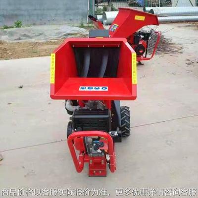 灌木藤条粉碎机 柴油电启动碎枝机 公园树枝粉碎机器
