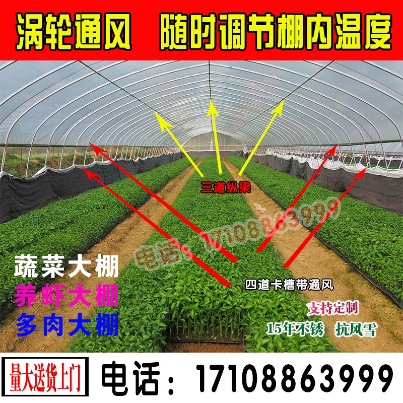 椭圆管养殖大棚养鸡大棚全套养猪牛羊大棚骨架钢管种植蘑菇香菇棚