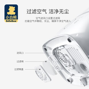 小白熊奶瓶消毒锅餐具消毒器宝宝蒸汽消毒柜带烘干二合一新生婴儿