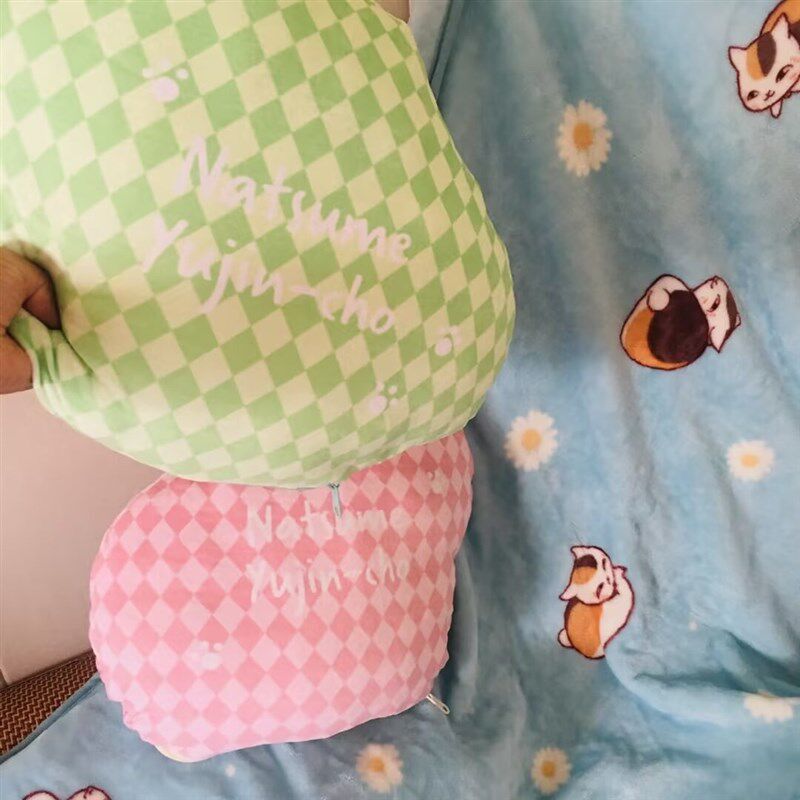 包邮卡通夏目友人账老师二合一空调毯子包抱枕