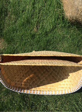 竹编北斗纯手工谷斗茶叶米簸箕家用老古式装饰晾晒干货畚箕竹制品
