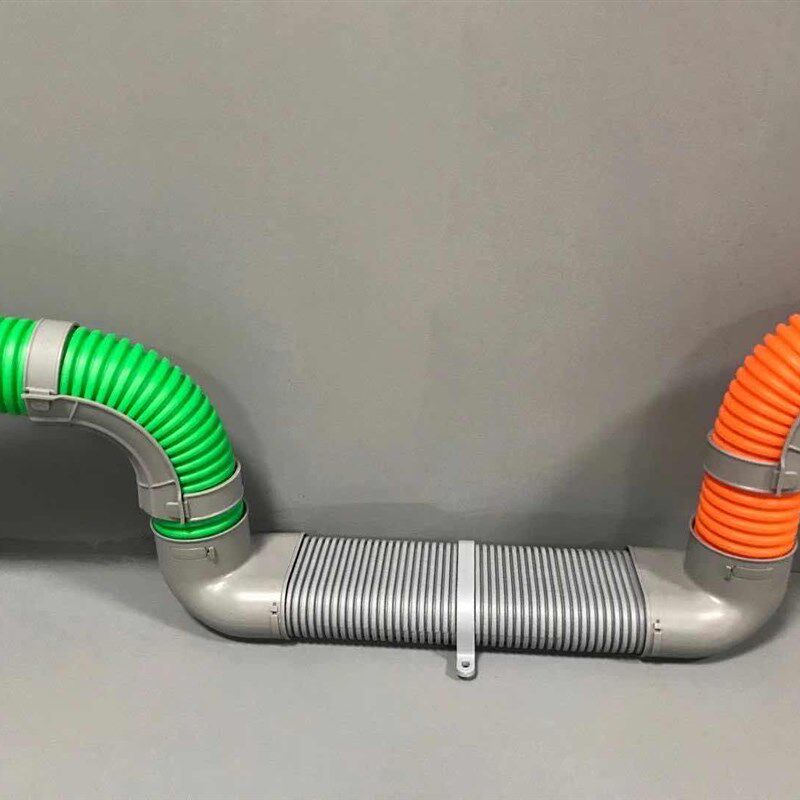 新风系统 75pe扁管 75过梁器免打孔横梁转接器110PE扁管配件专用