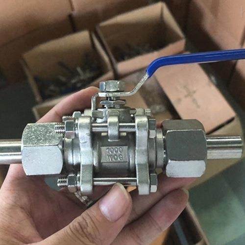 螺纹不锈钢球阀Q21F-16P 双外螺纹丝扣手动2PC阀门