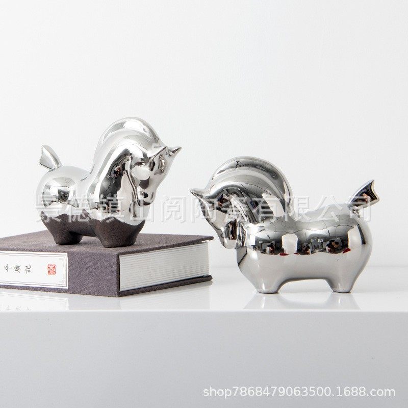 马摆件陶瓷工艺品 酒柜玄关房间客厅创意办公室马摆设中式装饰品,机械设备,其他机械设备,淘宝优惠券,粉丝福利购,淘宝优惠卷