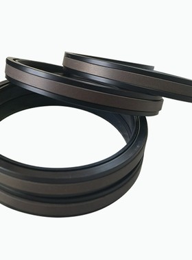 厂家供应四氟铜粉+橡胶材质SPGW型活塞组合双作用油封 机械设备用