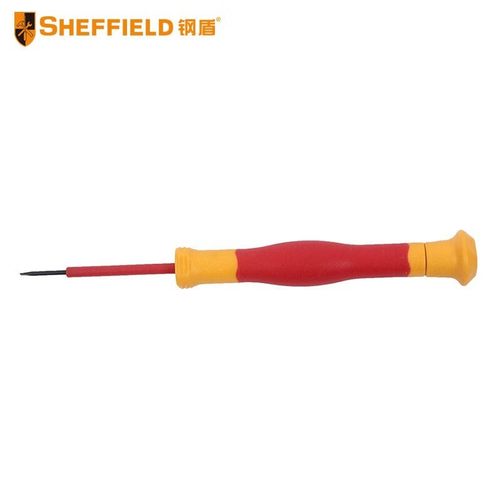 钢盾 SHEFFIELD S151045 双色柄绝缘一字微型螺丝批3.0*0.50*50mm