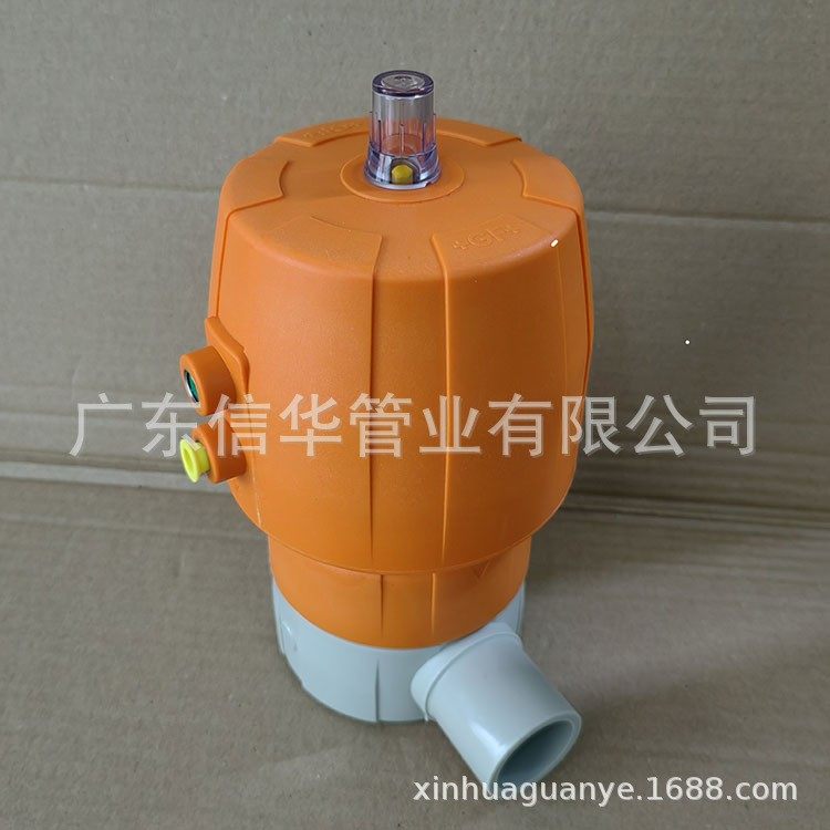 +GF+ PPH 插管式 气动隔膜阀EPDM GF气动阀 常闭 插管气动隔膜阀