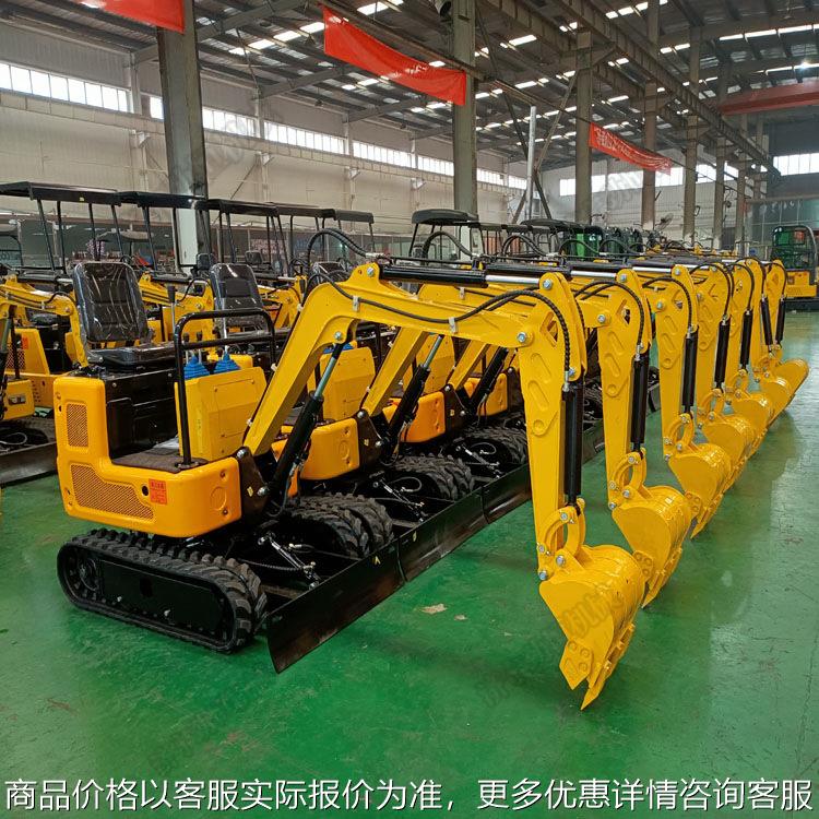 小型挖掘机家用农用挖土多功能微型小钩机工程旧房屋拆除破碎小挖